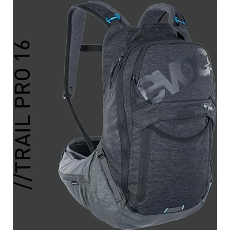 Evoc Trail Pro 16 L - Rucksack - Schwarz/Grau S/M – Bild 7