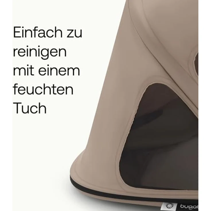 Bugaboo Fox und Fox Cub Sonnendach mit Lüftungsfenstern, ausziehbar, wasserabweisend, Dune Taupe – Bild 5