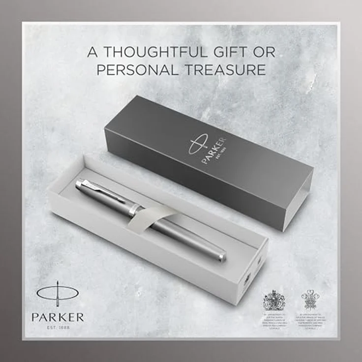 Parker Pen IM Writing Rituals Füllfederhalter, Grau, Strichst. M, metallisches Satin-Finish – Bild 7