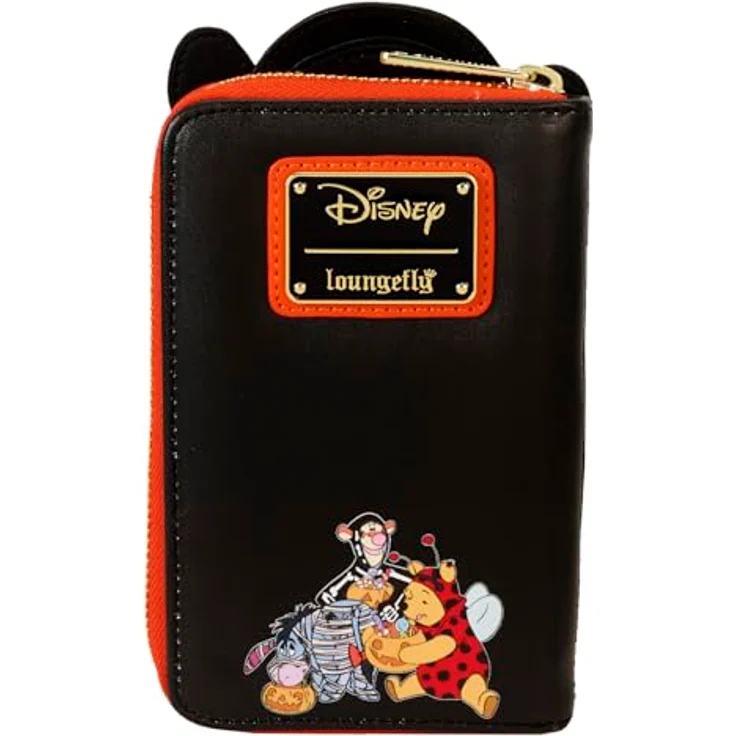 Loungefly Disney Winnie the Pooh Portemonnaie, veganes Leder mit Skeleton Tigger-Motiv, 5 Kartenfächer, goldener Reißverschluss, 15 x 10 cm – Bild 4