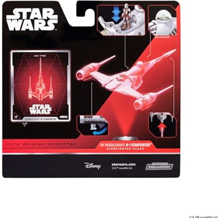 Jazwares Star Wars N1 Fahrzeug-Set mit Mando Figur, 13 cm hoch, offiziell lizenziert – Bild 7