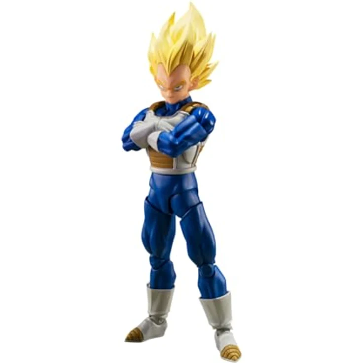 Bandai Tamashii Nations Dragon Ball Z S.H.Figuarts Actionfigur Super Saiyan Vegeta (Dangerous Pride), 14 cm, detailreiche Figur mit Zubehör – Bild 1