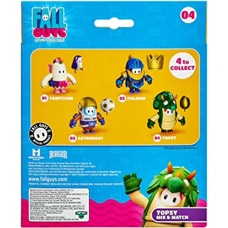 Fall Guys 62575 ACTIONFIGUR ZUM KOMBINIEREN (CA. 10 cm Gross) MIT ZUBEHÖRTEIL – Bild 6