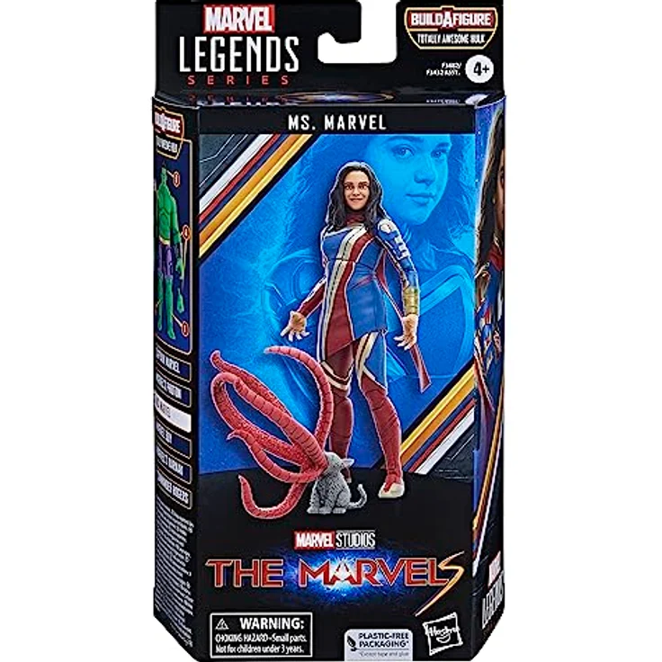 Marvel Legends Series Ms. Marvel, 15 cm große Action-Figur mit 4 Accessoires und "Build-A-Figure" Element, inspiriert von Marvel Studios' The Marvels – Bild 2