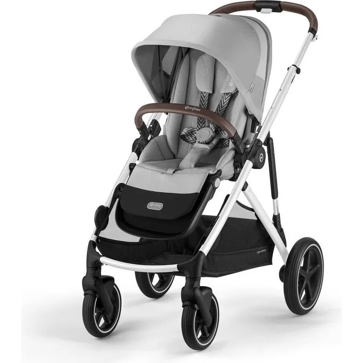 Cybex Gazelle S Geschwisterwagen inkl. Snogga 2.0 Fusssack, über 20 Kombinationsmöglichkeiten, höhenverstellbarer Schiebebügel, kompaktes Faltmaß, für Kinder bis 22 kg