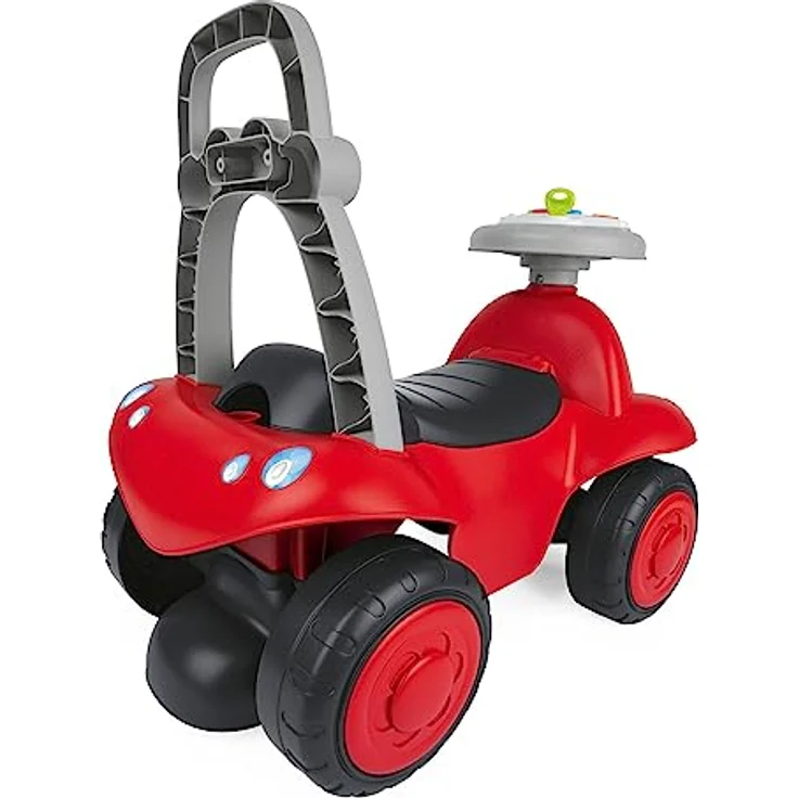 Chicco Billy Walk&Ride Eco+, Erste Schritte, 2in1 Lauflerner und Fahrgerät, einfache Montage, ergonomischer Lenker, breite Räder, mit Geräuschen und Fahrlicht, recycelter Kunststoff, 12-36 Monate, rot – Bild 2