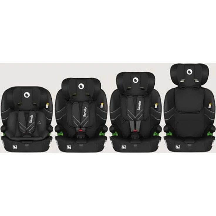 lionelo Autokindersitz LEVI FIX I-SIZE, geeignet für Kinder von 76-150 cm, Dri-Seat, ISOFIX, TopTether, 10-fach verstellbare Kopfstütze – Bild 11