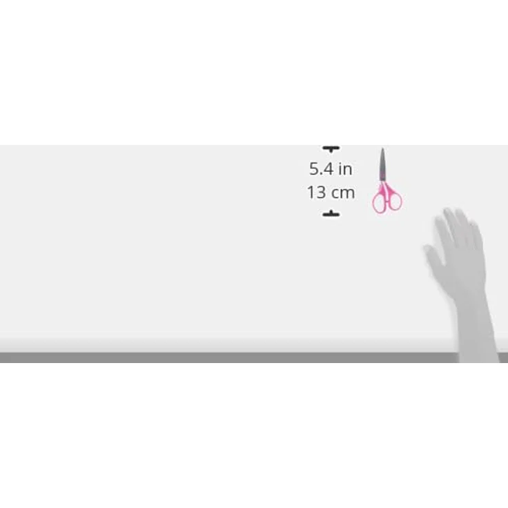 WEDO Cut-it Papierschere, Edelstahl 13 cm, pink/weiß, ergonomischer Softtouch-Griff – Bild 5