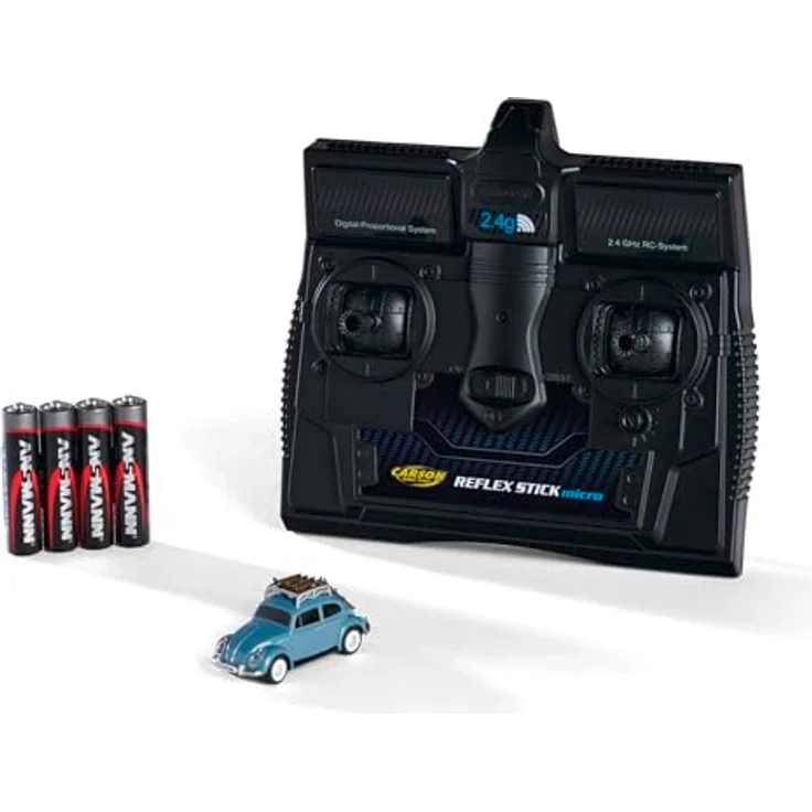 Carson 1:87 VW Beetle WintersportVers.2.4G 100% (RTR Ready-to-Run) – Bild 1