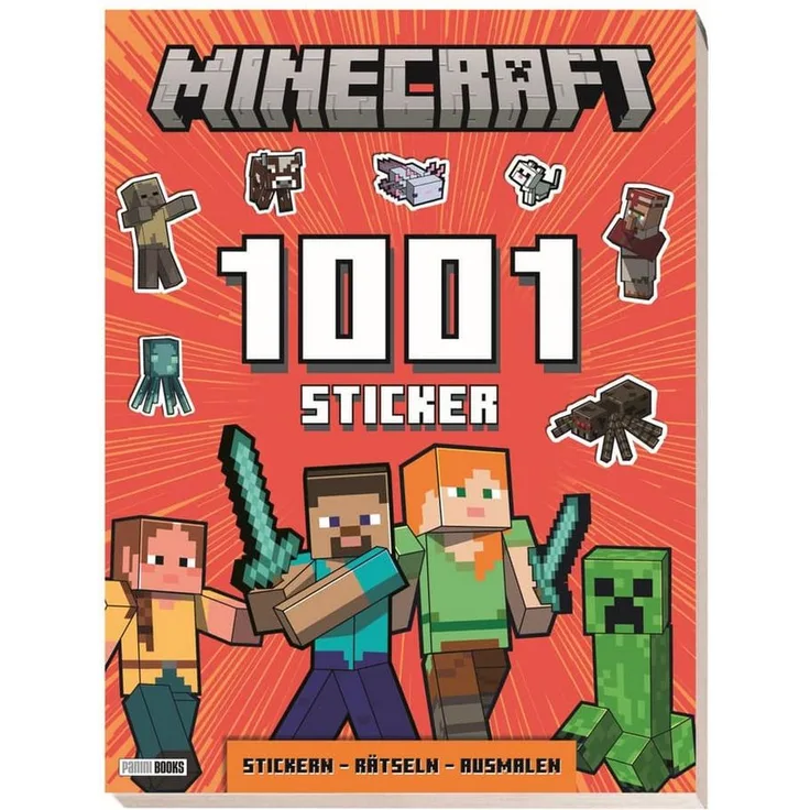 Panini Sticker Minecraft - 1001 Sticker - Stickern-Rätseln-Ausmalen