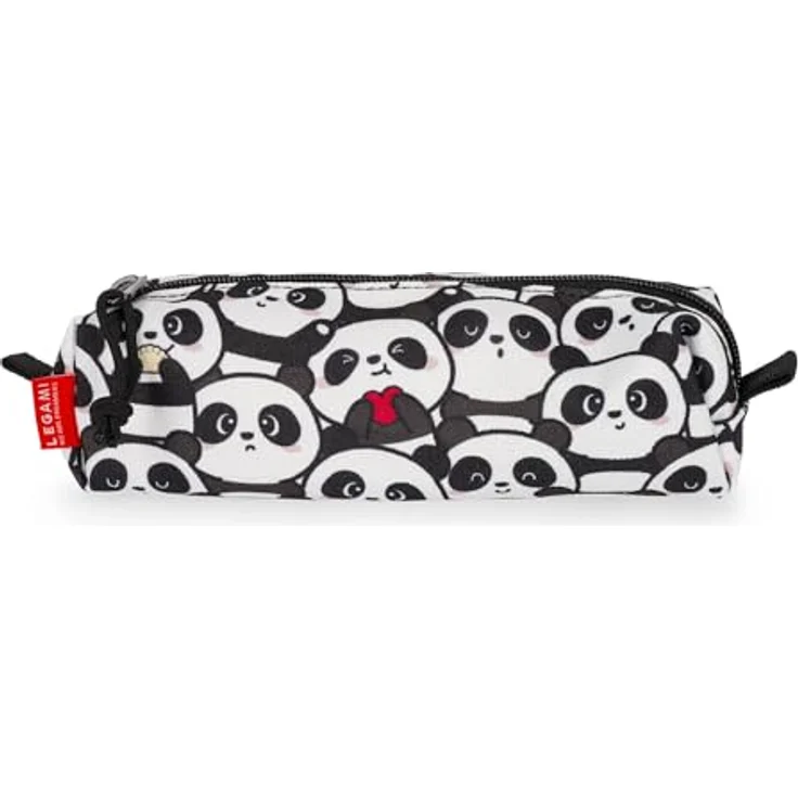 LEGAMI My Pencil Case Panda, Federmäppchen mit Reißverschluss, 22 x 6 x 6 cm aus recyceltem Polyester – Bild 3