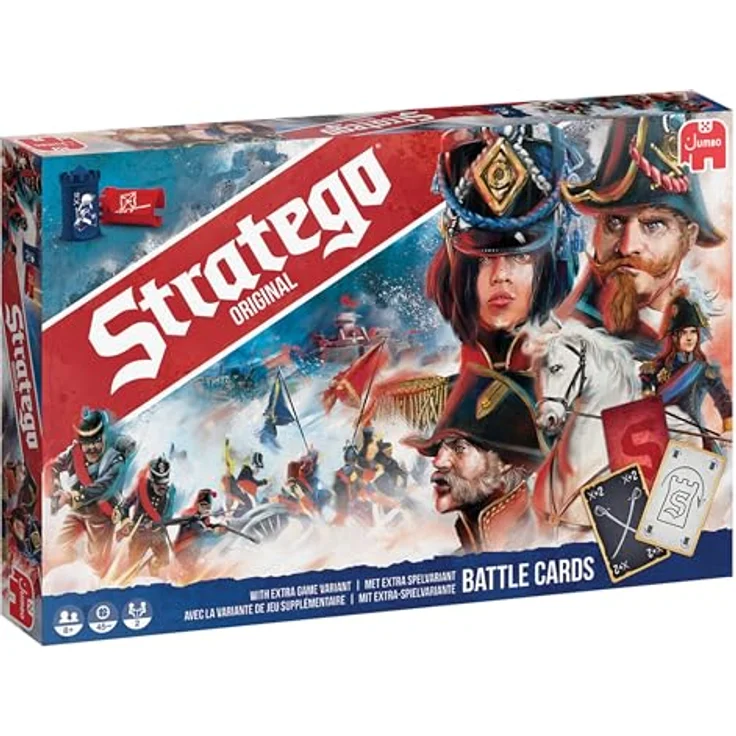 Diset Stratego Original 2023, strategisches Brettspiel für 2 Spieler ab 8 Jahren, mit 80 Spielsteinen und Trainingsmissionen – Bild 1
