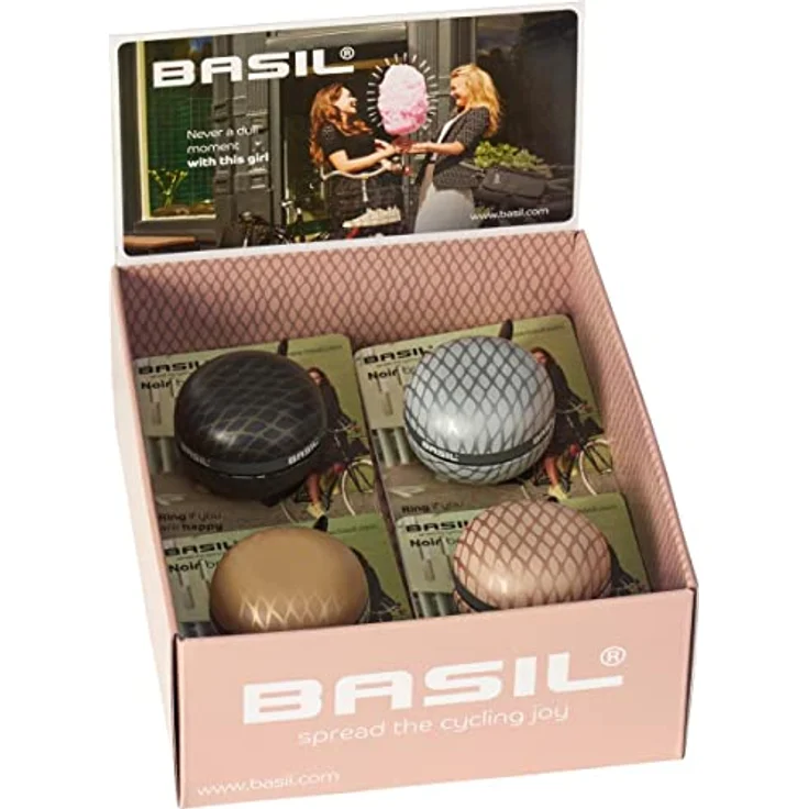 Basil Ding-Dong Noir Glocke, Stilvolles Design, Laut & Deutlich, Schwarz – Bild 1