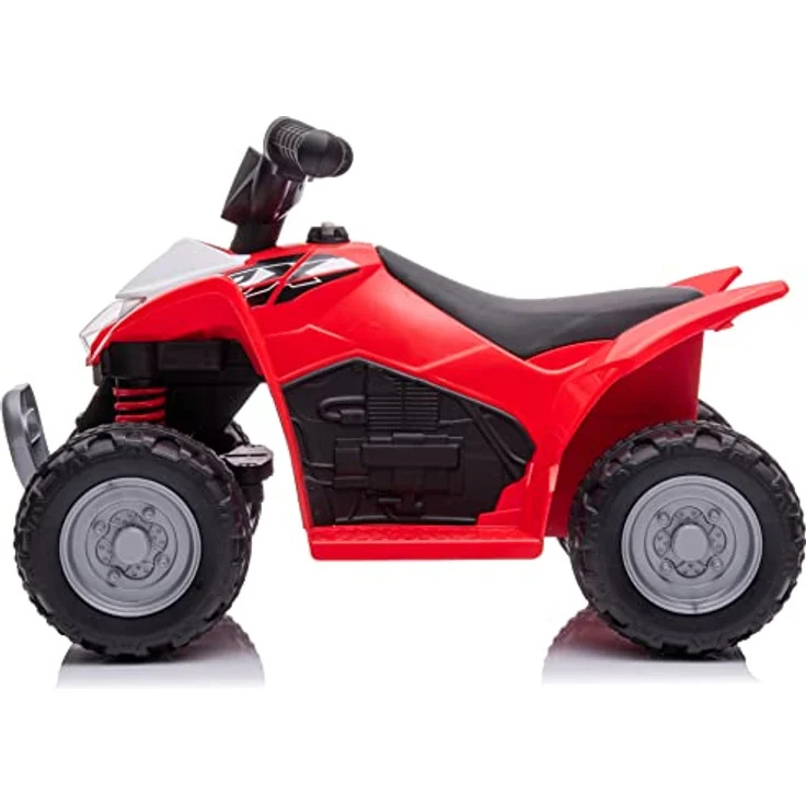 sun baby Kinder Elektroauto Quad, Kinderquad ab 18 Monaten, LED Lampe, 3km/h, Rot – Bild 4