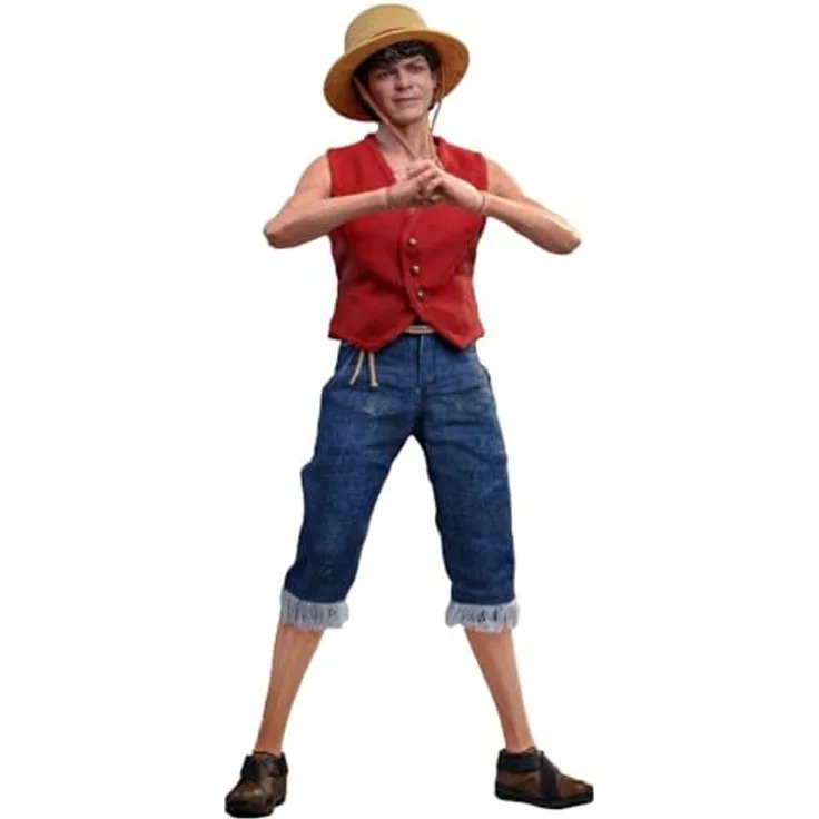 Hot Toys One Piece (Netflix) Actionfigur 1/6 Monkey D. Ruffy, 31 cm mit Zubehörteilen und Figurenständer in Fensterbox
