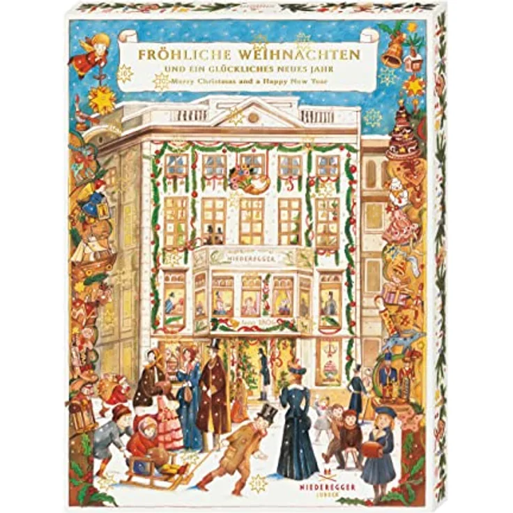 Niederegger Adventskalender Café Niederegger, 31 Türchen mit Marzipan- und Nougat-Spezialitäten, 525g
