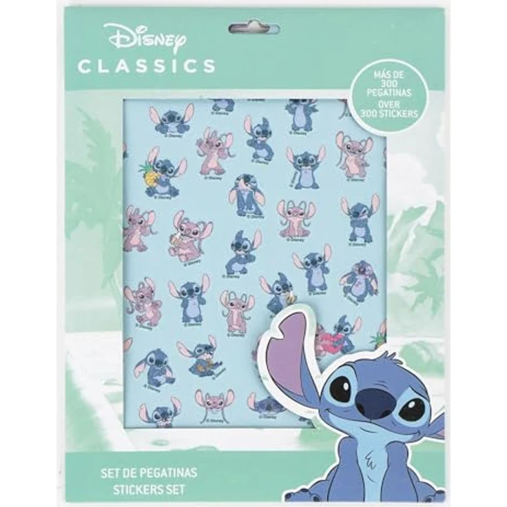Cerda Disney Stitch Sticker Set, 300-tlg. Aufkleber für Basteln und Deko für Kinder – Bild 4