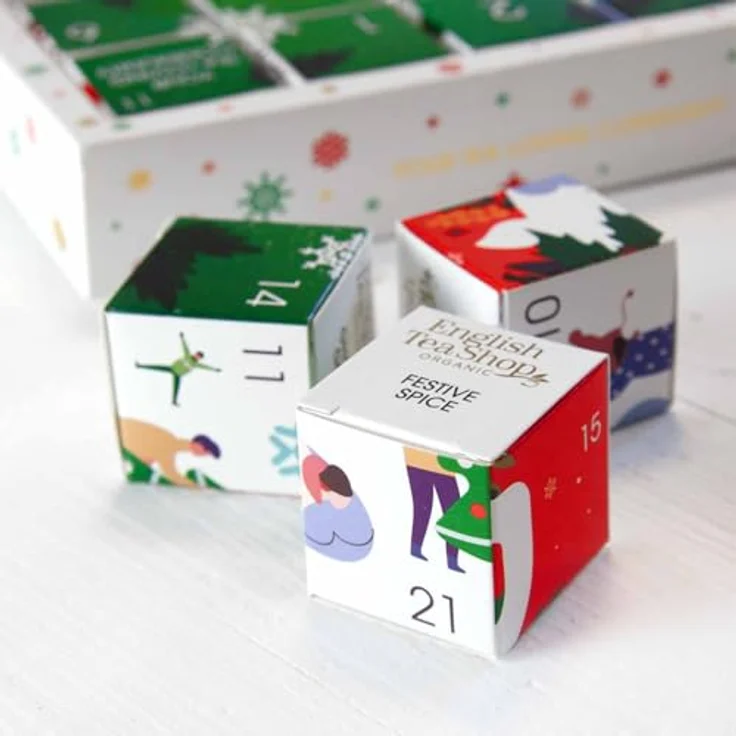 English Tea Shop ETS - Puzzle Tee Adventskalender "Happy Holiday", BIO, 25 erlesene Chai-Tees in 3 verschiedenen Motiven – Bild 5