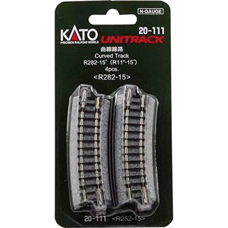 Kato 7078102 N Unitrack Gebogenes Gleis 15° 282mm