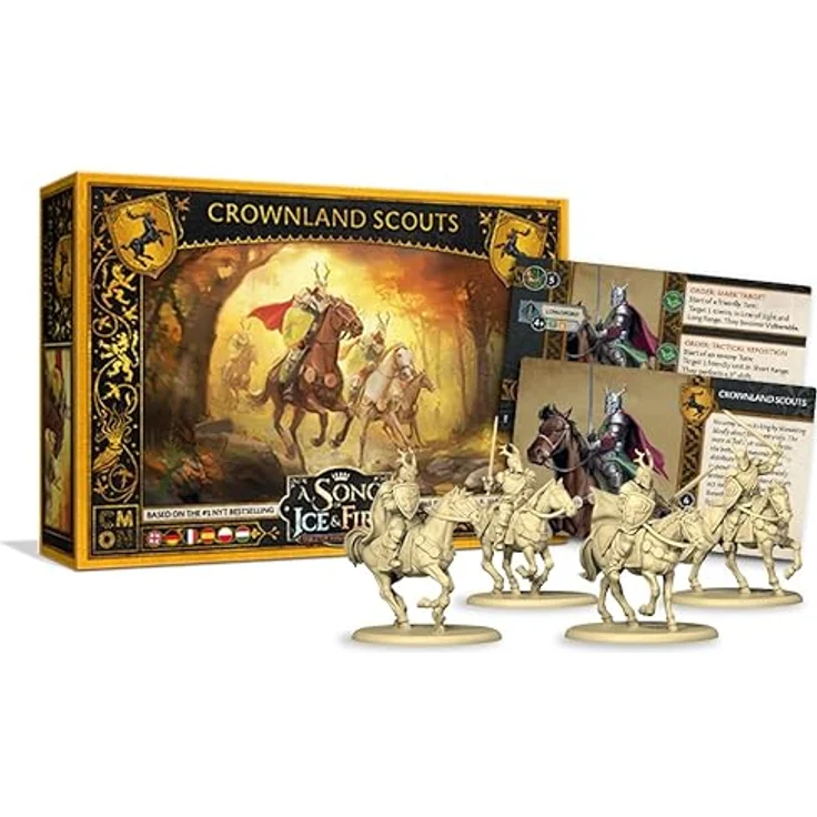 Cmon A Song of Ice & Fire - Crownland Scouts, Einheiten-Erweiterung mit 4 Miniaturen und Bewegungstableau – Bild 7