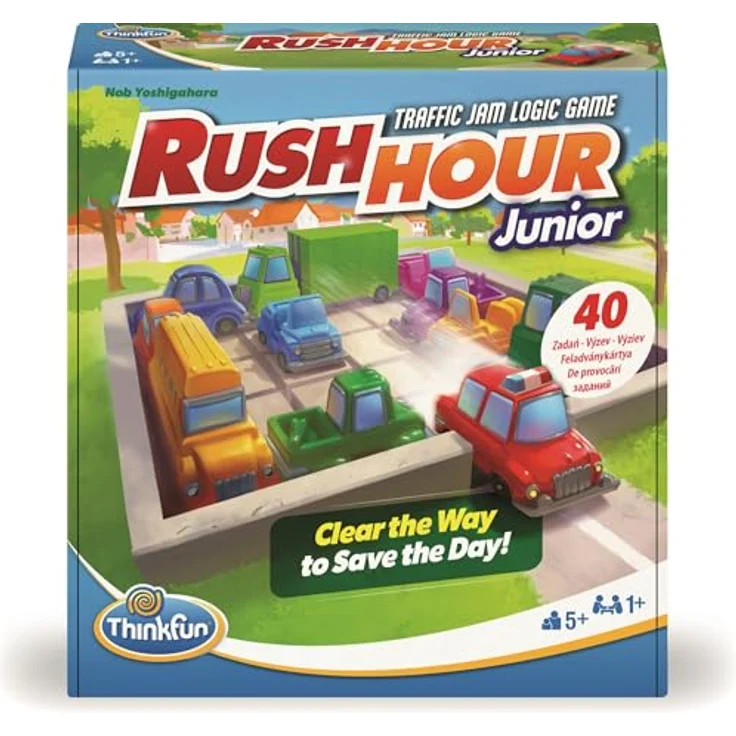 RAVENSBURGER Rush Hour Junior, Denkspiel zur Förderung von Kreativität und Koordination, ab 5 Jahren, 40 Aufgabenkarten, 1+ Spieler – Bild 1
