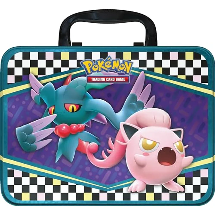 Nintendo Pokémon - Collector's Chest Back to School 2024 - englische Version, includes 2 special foil promo cards, 6 Pokémon TCG booster packs, 2 Cool Pokemon Coins, 4 sheets of stickers, and more – Bild 2