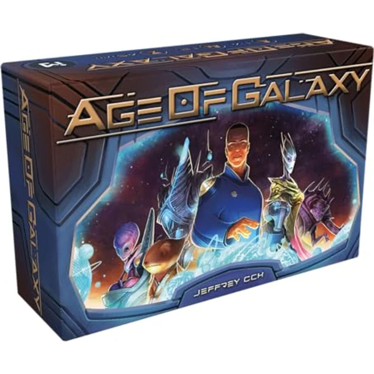 Asmodée Age of Galaxy, 4X-Kennerspiel im Taschenformat für 1-4 Spieler, ab 12 Jahren, mit 45 einzigartigen Fraktionskarten und individuellem Tech-Tree – Bild 1