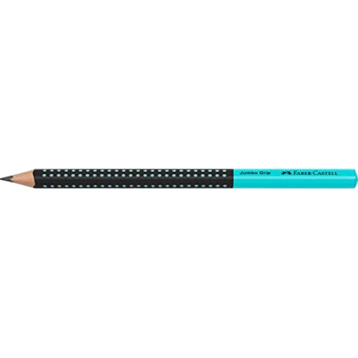 Faber Bleistift Jumbo Grip B schwarz/türkis – Bild 2