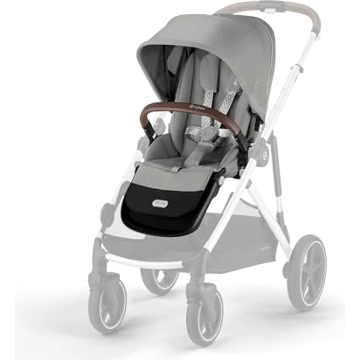 Cybex Gazelle S Sitzeinheit, Kinderwagenaufsatz für Geschwisterwagen mit ergonomischer Liegeposition und XXL-Sonnendach, Kollektion 2023 – Bild 3