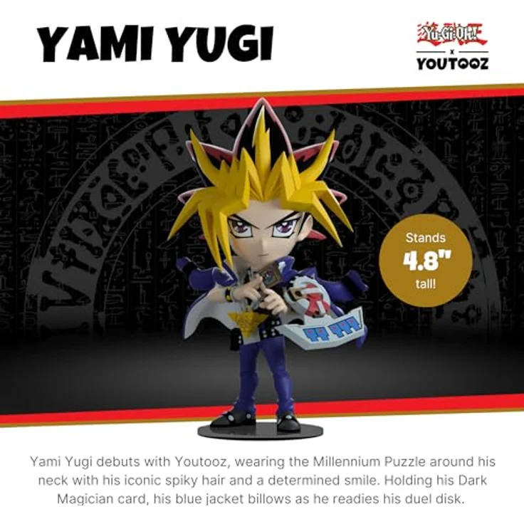 Youtooz - Yu Gi Oh Yami Yugi - Figur, Gelb - 12,2 cm Höhe, Dark Magician-Karte, Millennium Puzzle – Bild 3