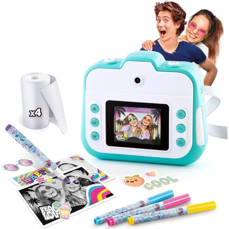 Canal Toys Photo Creator Instant, Kinderkamera mit 250 Fotos Sofortdruckfunktion, Farb-LCD-Bildschirm und Doppellinse – Bild 7
