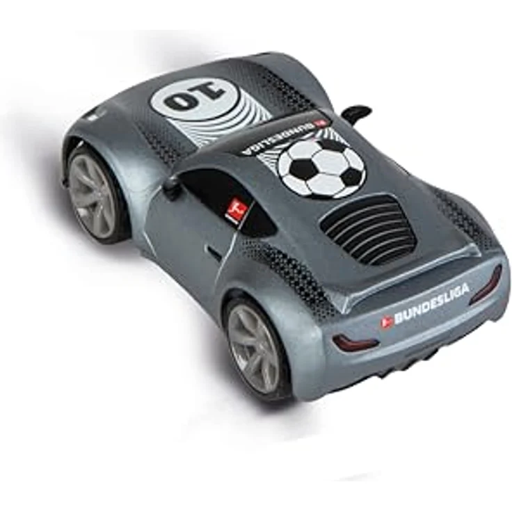 Carrera RC Fahrzeug Bundesliga Mini-RC Grau mit 24 Club-Stickern, 2,4 GHz, bis 5 km/h, 15 Min. Spielzeit, für Kinder ab 6 Jahren – Bild 4