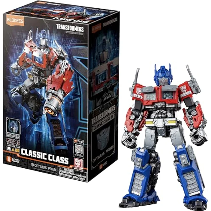Blokees Transformers Blokees Plastic Model Classic Class 01 Optimus Prime, 25 cm bewegliche Sammelfigur mit CR927-Batterie – Bild 1