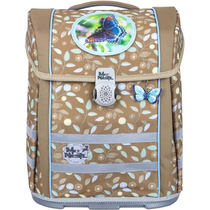 McNeill Schulranzen-Set PERFECTO, 5tlg. - Kollektion 2024 (GRETA) mit großem Hauptfach und verstellbaren Tragegurten, 25 x 36 x 16 cm – Bild 2