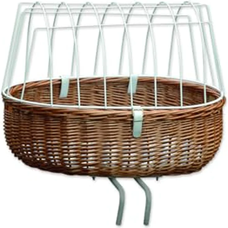 Aumüller Fahrrad-Tierkorb mit Halter, Steuerkopfmontage vorne – Bild 1