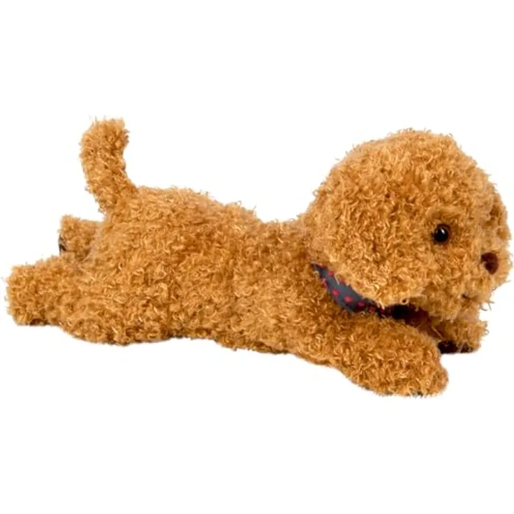 Die Spiegelburg Coppenrath Kuschelhund Pudel Sammy, Plüschtier mit weichem Material, ca. 26 cm, buntes Halstuch