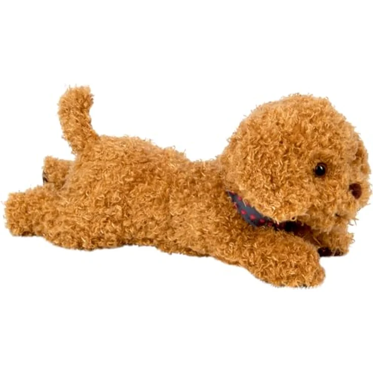 Die Spiegelburg Coppenrath Kuschelhund Pudel Sammy, Plüschtier mit weichem Material, ca. 26 cm, buntes Halstuch – Bild 1