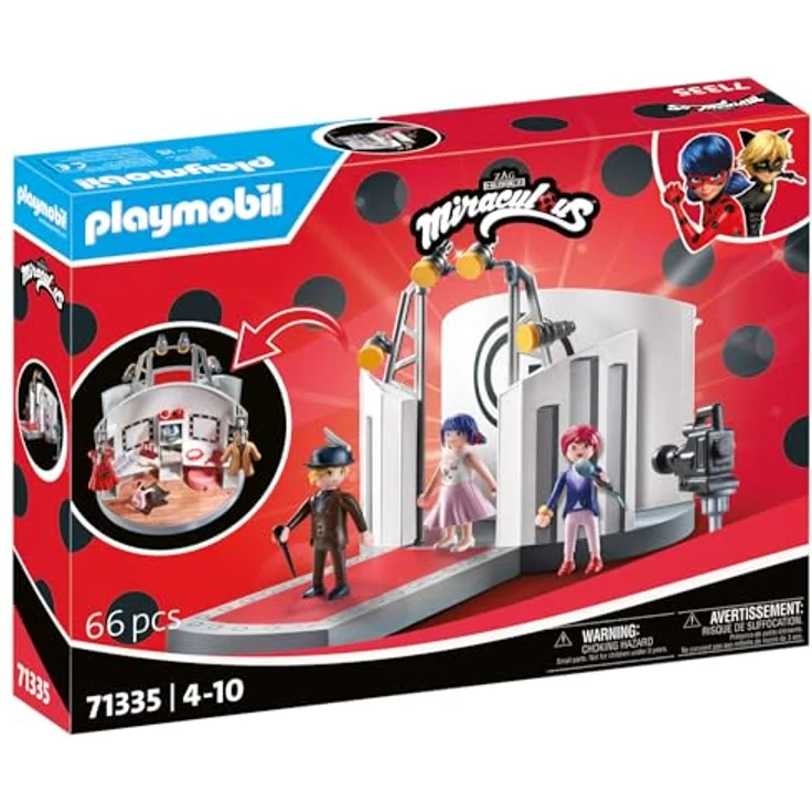 PLAYMOBIL Miraculous 71335, Gabriels Fashion Show mit Marinette, Adrien und Nadja, vielseitiges Spielzeug ab 4 Jahren, robustes Design ohne chemische Reinigung – Bild 2