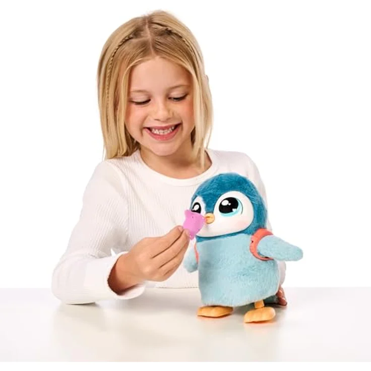 Moose Plüschfigur Little Live Pets: My Pet Penguin, interaktiver Baby-Pinguin mit mehr als 25 Geräuschen und fütterbaren Snacks – Bild 9