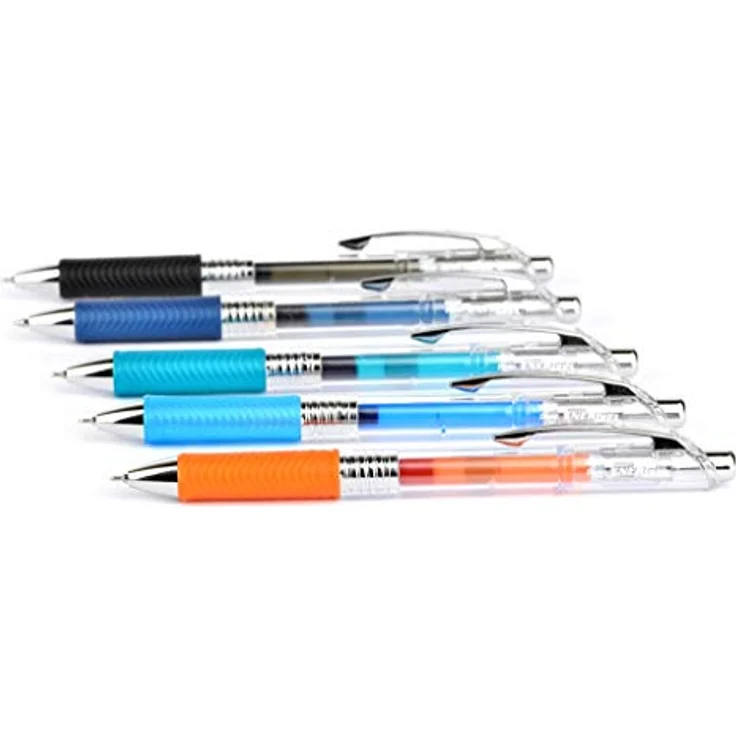 Pentel BL77TLE-CAX EnerGel Pure Gel-Tintenroller mit Druckmechanik, 0,7 mm Kugeldurchmesser = 0,35 mm Strichstärke, nachfüllbar, 1 Stück, marineblau – Bild 2