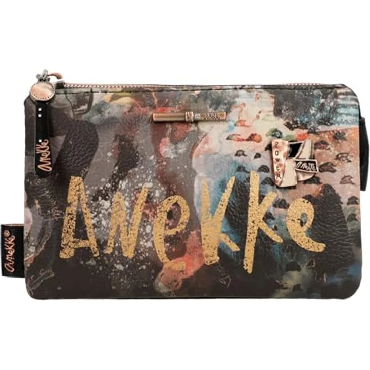 Anekke Shoen Palette Geldbörse, mehrfarbig, 15 cm x 4 cm x 9 cm, aus 100% Polyurethan
