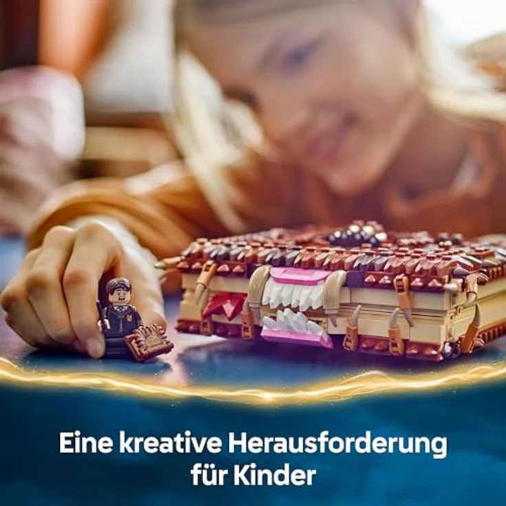 LEGO Harry Potter™ 76449 Beißendes Monsterbuch der Monster Bausatz, 518 Teile, interaktives Spielzeug mit Rückziehfunktion, Mehrfarbig – Bild 6