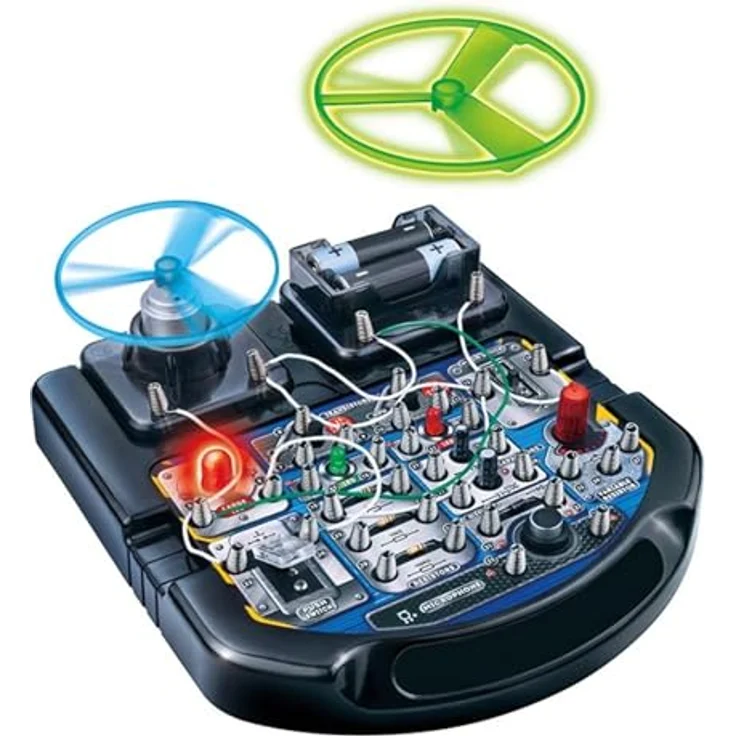 Velleman Elektronischer Projektbaukasten K8200, 18 Experimente mit LED, Ventilator und Sound für Kinder ab 8 Jahren – Bild 1