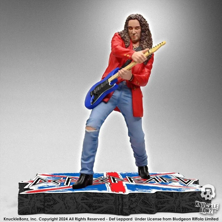 Knucklebonz Def Leppard Vivian Campbell Figur, 24 cm, handbemalt, limitierte Auflage 3000 Stück, Nummeriertes Echtheitszertifikat