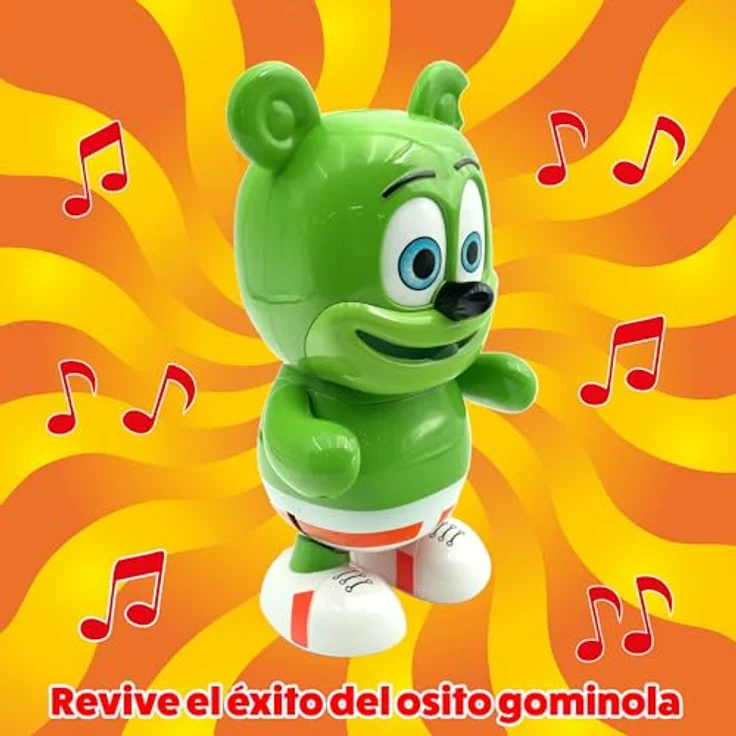 Famosa Gummy Bear - Dancing Robo Gummy Bear, Spielzeugfigur 22,5 cm, singt und tanzt zum klassischen Lied, ideal für Kinder ab 5 Jahren (GUY01000) – Bild 4