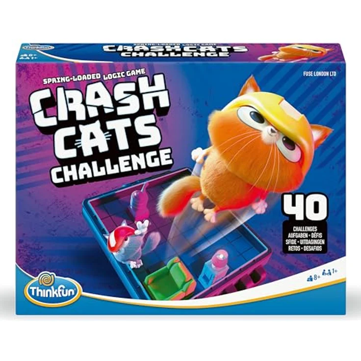 ThinkFun Crash Cats Challenge, actiongeladenes Katzen-Logikspiel für Kinder ab 8 Jahren, 50+ Herausforderungen, für Einsteiger und Fortgeschrittene – Bild 5
