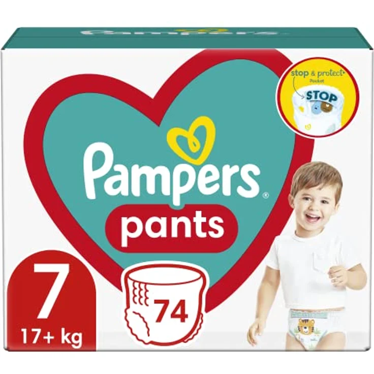 Pampers Pants Dreng/Pige 7 74 stk – Bild 2
