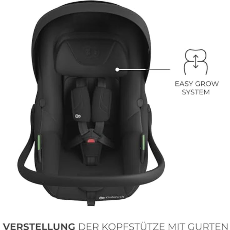 Kinderkraft i-Lite Babyschale mit Endura Safe FX Basis, ultraleicht, 90° Drehfunktion, geeignet von Geburt bis 87 cm, i-Size Norm – Bild 9