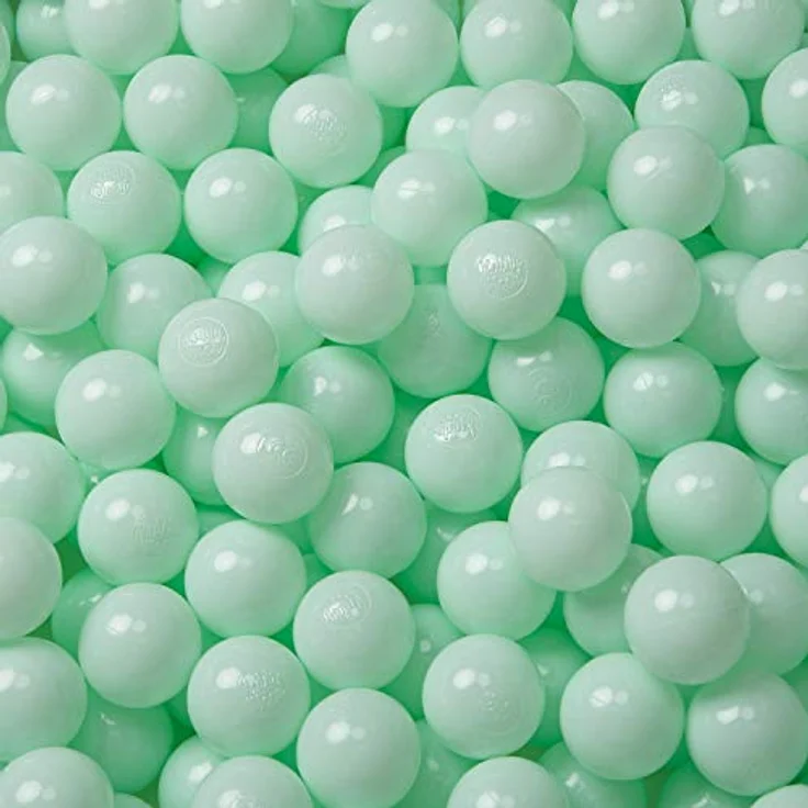 KiddyMoon 500 ∅ 6Cm Kinder Bälle für Bällebad, BPA-freie Plastikbälle in Mint, Made in EU – Bild 2