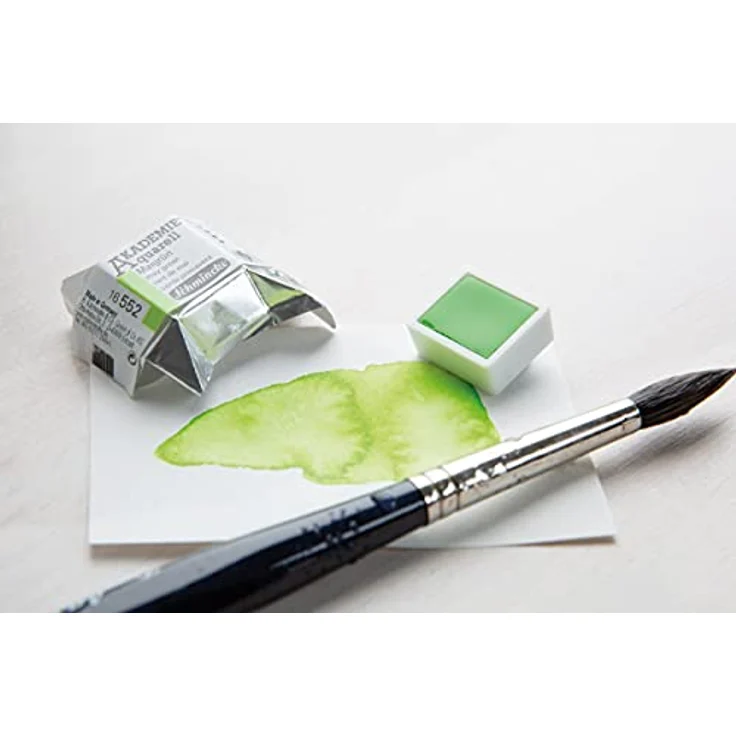 Schmincke AKADEMIE® Aquarellfarbe, Umbra gebrannt, 16 664 044, halbes Näpfchen, vegane Wasserfarbe, hohe Lichtechtheit, ideal für Aquarellmalerei – Bild 5